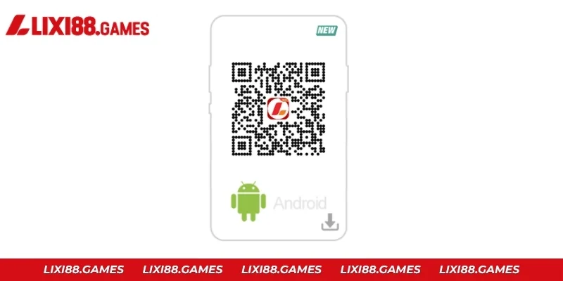 Quét mã QR Code trên điện thoại Android để tải Lixi88
